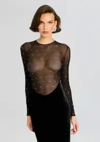 Deryn Dress(Black/Silver,XXS)