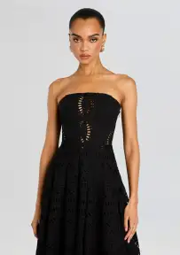 Galik Midi Dress(Black,XXS)