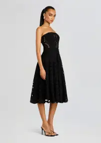 Galik Midi Dress(Black,XXS)