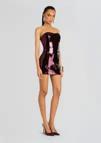 Cecil Sequin Dress(Port,XXS)