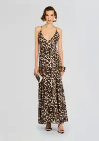 Isabel Maxi Dress(Spotted Bengal,XXS)