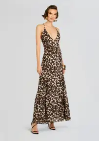 Isabel Maxi Dress(Spotted Bengal,XXS)