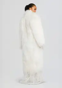 Regis Fur Coat(Optic White,XXS)