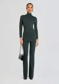 Romina Knit Top(Forest Green,XXS)