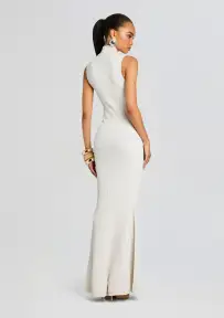 Skylar Knit Dress(Metallic WinterWhite,XXS)
