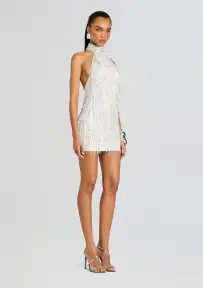 Tori Embellished Dress(White,XXS)