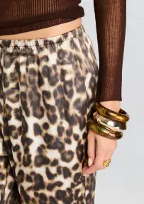 Viva Satin Pant(Spotted Bengal,XXS)