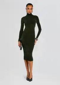 Bailey Midi Dress(Forest Green,XXS)