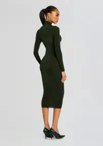 Bailey Midi Dress(Forest Green,XXS)