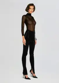 Cocoa Embellished Knit Pant(Black,XXS)