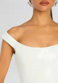 Jazmina Sequin Dress(White,XXS)