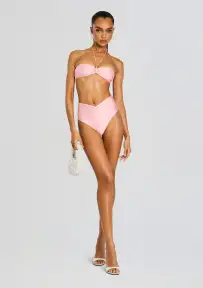 Juno Bikini Top(Candy Pink,XS)