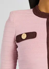 Percy Bandage Knit Top(Mtlc Earl Rose/Pecan,XXS)