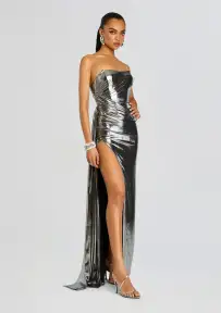 Shivani Gown(Gunmetal,XXS)