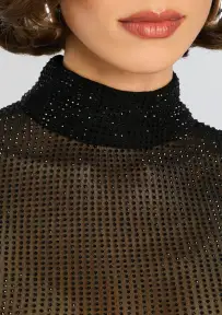 Bronwyn Embellished Top(Black,XXS)
