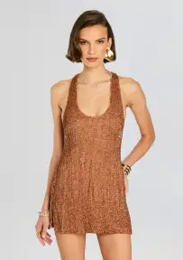 Cydney Sequin Dress(Bronze,XXS)