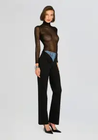 Natalie Pant(Black / Denim,XXS)