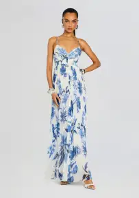 Gabi Pleated Maxi Dress