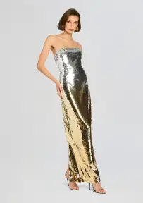 Sheeba Sequin Dress(Silver/Gold,XXS)