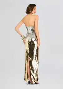 Sheeba Sequin Dress(Silver/Gold,XXS)