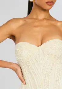 Deema Pearl Dress(Ivory,XXS)