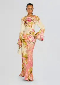 Sama Long Dress(Ivory Mix,XXS)