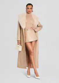 Nandie Leather Skirt(Latte,XXS)