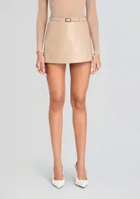 Nandie Leather Skirt