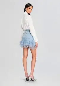 Elvie Denim Skirt(Indigo Feather,23)
