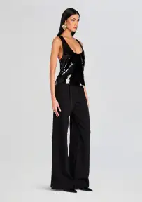 Mandy Sequin Top(Black,XXS)