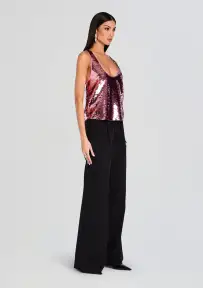 Mandy Sequin Top(Earl Rose,XXS)