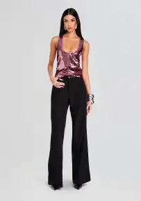 Mandy Sequin Top(Earl Rose,XXS)