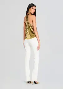 Mandy Sequin Top(Gold,XXS)
