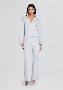 Carsyn Embellished Sweatpant(Heathered Grey,XXS)