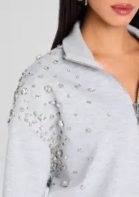 Marissa Sweatshirt(Heathered Grey,XXS)
