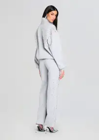 Carsyn Embellished Sweatpant(Heathered Grey,XXS)