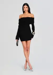 Selene Mini Dress(Black,XXS)