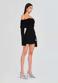 Selene Mini Dress(Black,XXS)