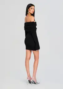 Selene Mini Dress(Black,XXS)