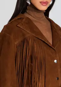 Vonda Suede Jacket(Toffee,XXS)