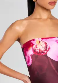 Aiyanna Silk Dress(Orchid Ombre,XXS)