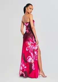 Aiyanna Silk Dress(Orchid Ombre,XXS)