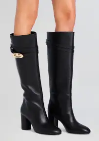 Anastacia Knee High Boot(Black,36)