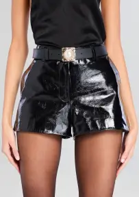 Audre Leather Belt(Black,XS)