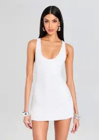 Cydney Sequin Dress(Moonglow White,XXS)