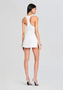 Cydney Sequin Dress(Moonglow White,XXS)
