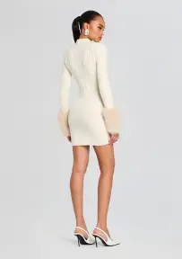 Jane Knit Dress(Winter White/Cream,XXS)