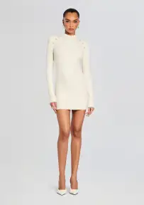 Jane Knit Dress(Winter White/Cream,XXS)