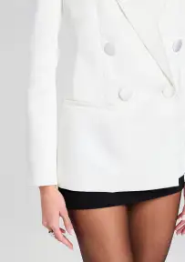 Marceline Blazer(White,XXS)