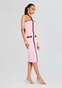 Sloane Bandage Knit Dress(Mtlc Earl Rose/Pecan,XXS)